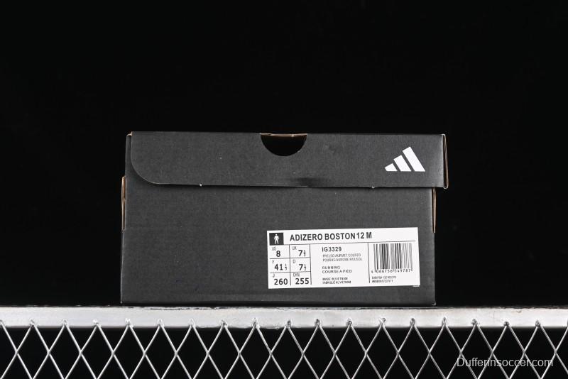 Adidas Adizero Boston 12 M Running Shoes with Lightstrike Pro and ENERGYROD - IG3329