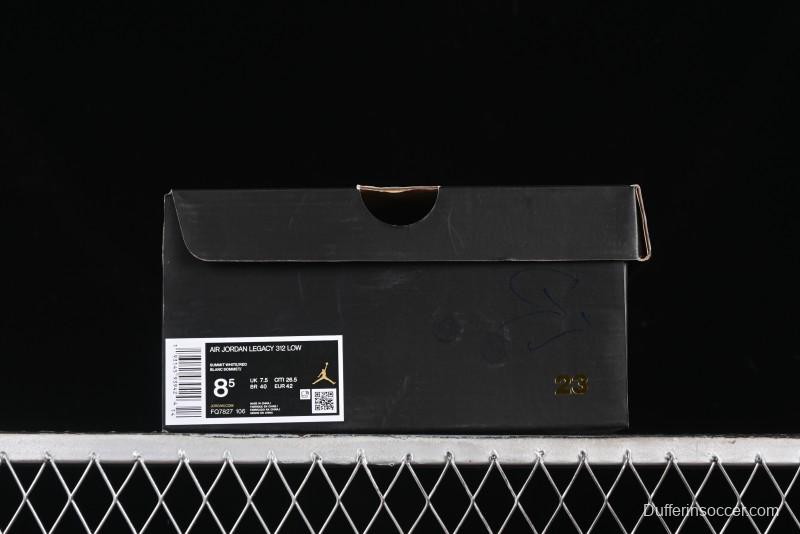 Nike Air Jordan Legacy 312 Low Sneakers with Velcro Strap and Triple Design - FQ7827-106