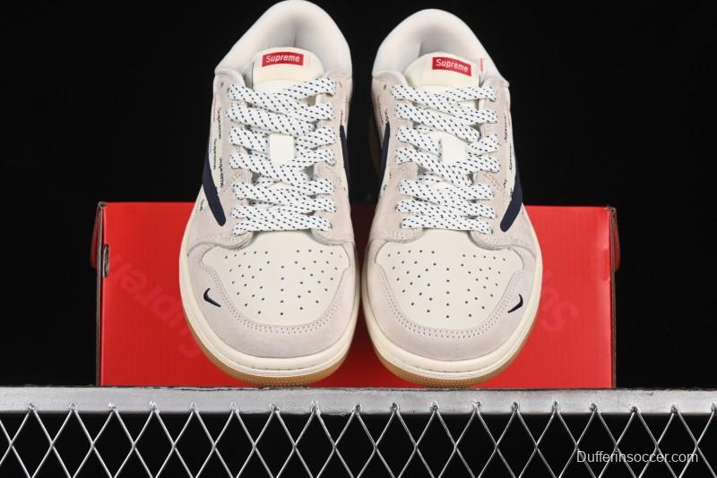 Nike Travis Scott x Fragment Design x Air Jordan 1 Low OG SP AJ1 Supreme Collaboration - JH6088-613