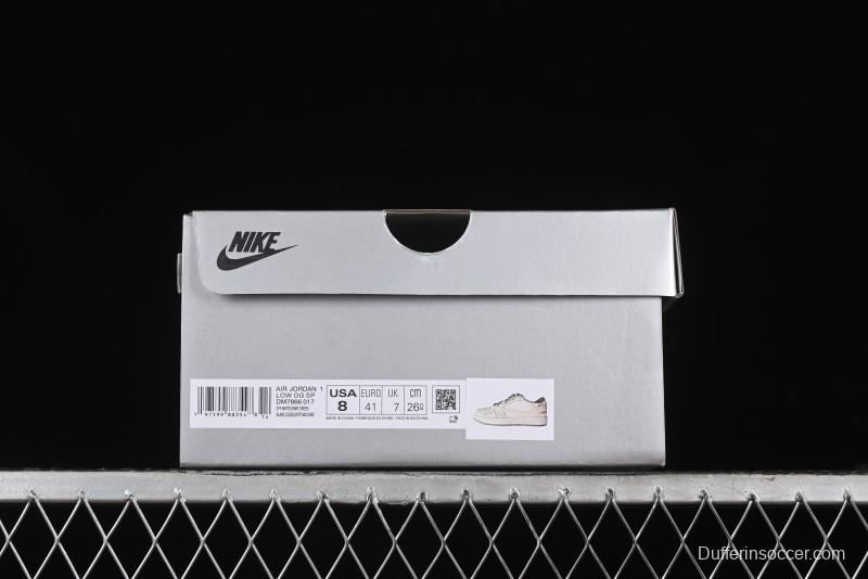 Nike Travis Scott x Fragment Design x Air Jordan 1 Low OG SP AJ1 Retro Sneakers - DM7866-017