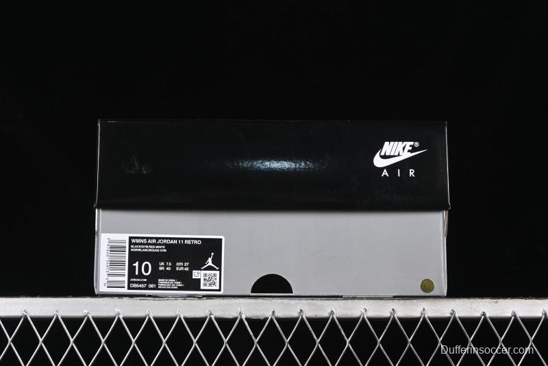 Nike Air Jordan 11 Retro "Bred Velvet" Basketball Shoes with Velvet Overlay - DB5457-061