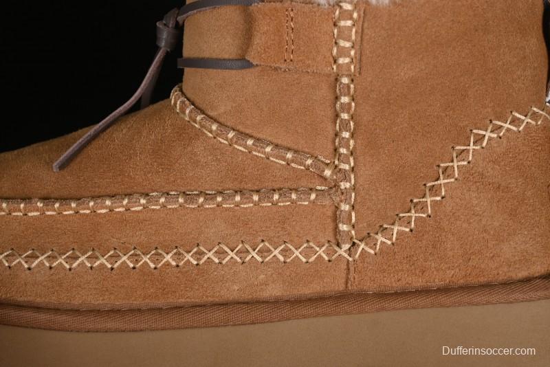 UGG Classic Mini Alpine Genuine Leather Warm and Versatile Snow Boots - 1158251