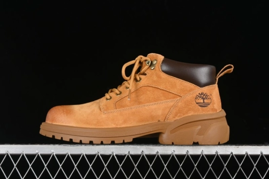 Timberland Outdoor Mid-Top Casual Martin Boots with Premium Italian Suede Leather - TB10059YELLOW