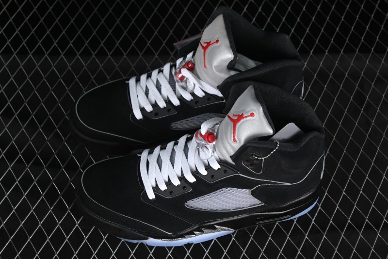 Nike Air Jordan 5 Retro Black Metallic Reimagined Basketball Shoes - HF3975-001