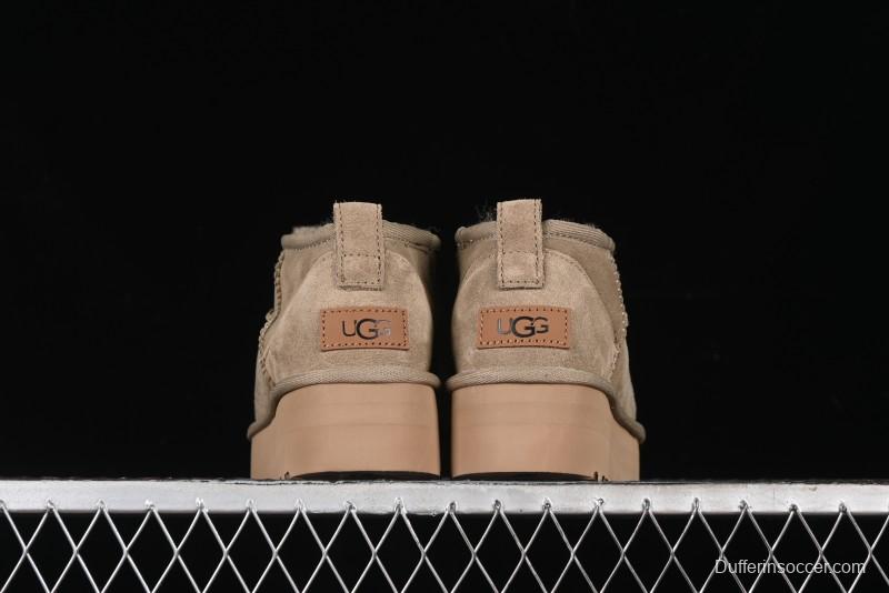 UGG Classic Ultra Mini Platform 3CM Short Boots with Genuine Shearling - 1135092