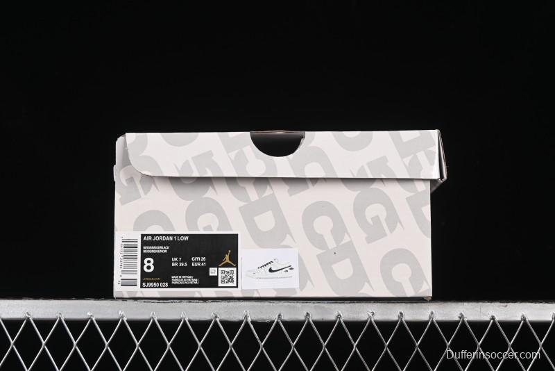 Nike Air Jordan 1 Low AJ1 The North Face Collaboration - Beige Coffee Retro Basketball Shoes - SJ9950-028
