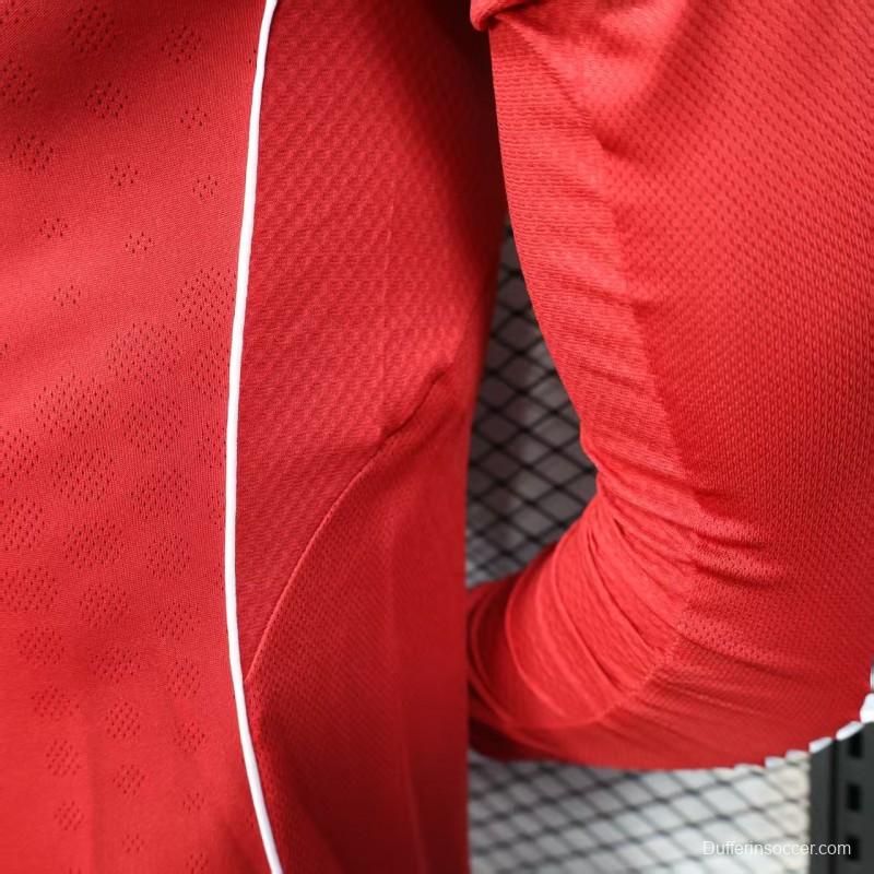 Player Version 25/26 LIverpool Home Long Sleeve Jersey