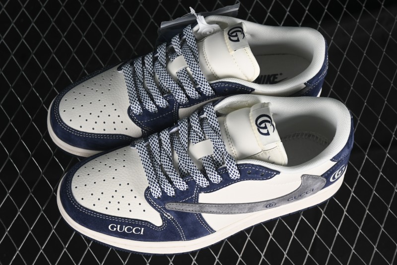 Nike Travis Scott x Fragment Design x Air Jordan 1 Low OG SP AJ1 Gucci Collaboration - XY2688-109