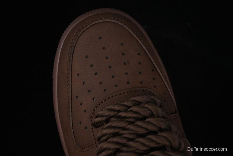 Nike Air Force 1 '07 Low Customized Hemp Rope Casual Sneakers - CW2288-111