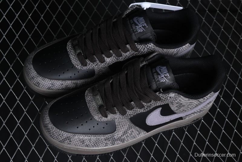 Nike Air Force 1 '07 Low Snake Year Themed Low-Top Casual Sneakers - HF2898-001