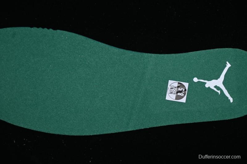 Nike Air Jordan 4 Remastered AJ4 Retro Sneakers in White Green with Gum Sole - FQ7939-103