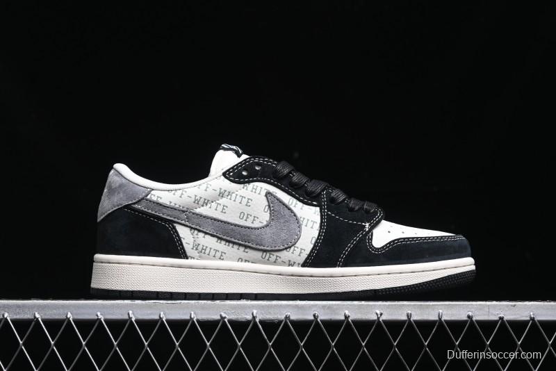 Nike Travis Scott x Fragment Design x Air Jordan 1 Low OG SP Sneakers - SJ2068-108