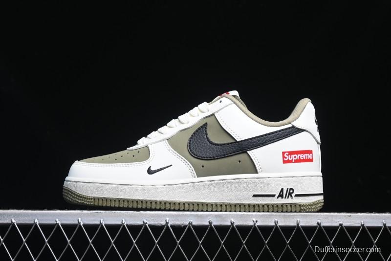 Nike Air Force 1 '07 Low Supreme Casual Sneakers in Military Green - CH6336-508