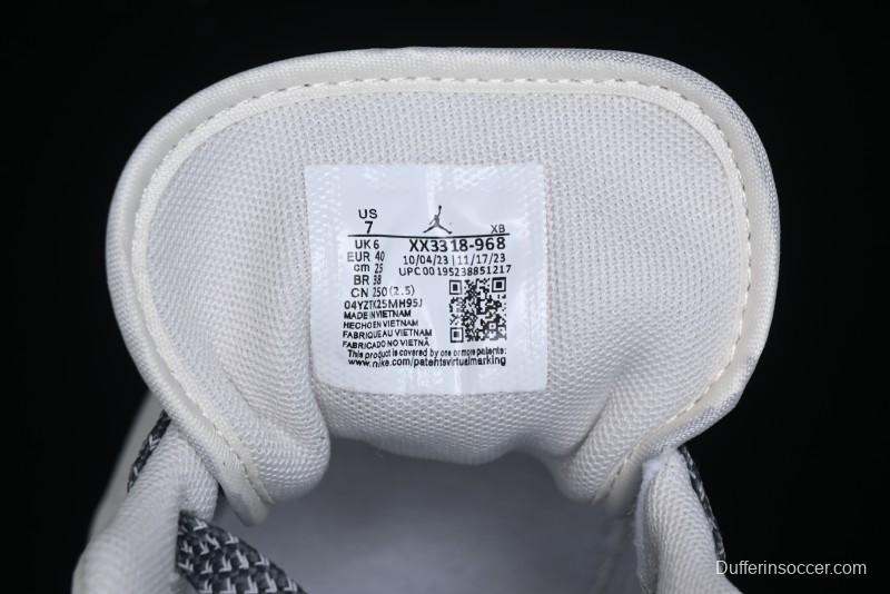 Nike Air Jordan 1 Low Stussy Collaboration - Grey Pigskin Black Base Retro Basketball Shoes - XX3318-968