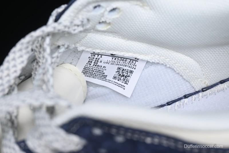 Nike SB Dunk Low The North Face Collaboration - Light Blue Grey Check Anniversary High-End Custom Low-Top Casual Skate Shoes - YX5066-251