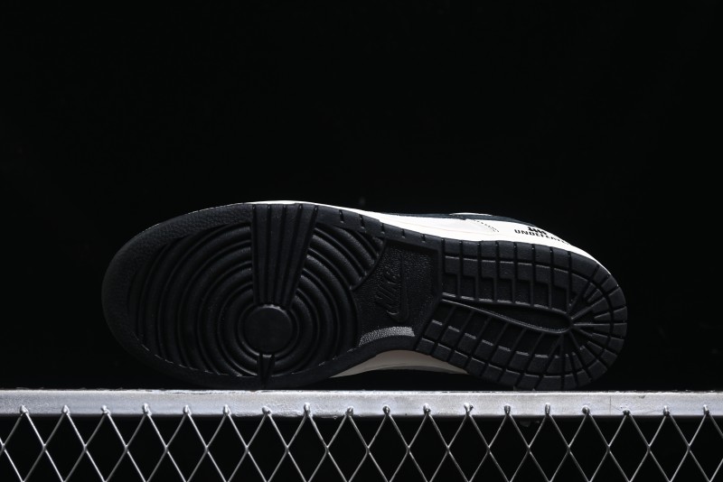 Nike SB Dunk Low UN Collaboration - Beige Black Line Black Sole Anniversary Custom Low-Top Casual Skate Shoes - BB7518-004