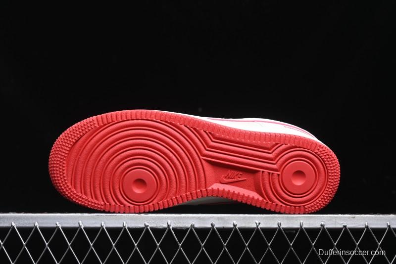Nike Air Force 1 '07 Low Supreme Casual Sneakers in White/Red - DF0188-011
