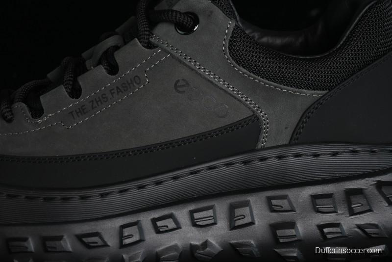 ECCO Off-Road Series Lightweight Cushioned Leather Durable Outdoor Hiking Running Shoes - 63513001001