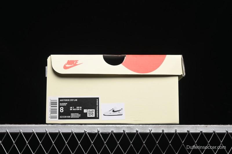 Nike Air Force 1 '07 Low Stussy Collaboration - Black Sail Metallic Silver - XZ3328-506