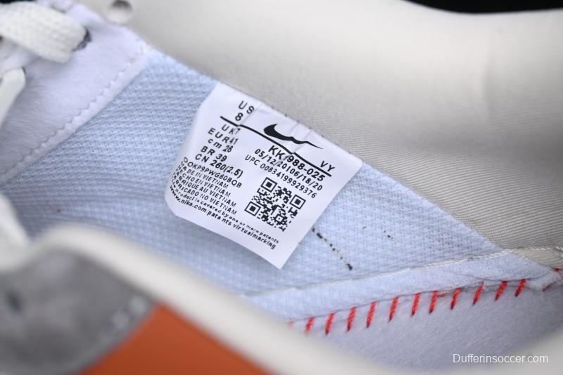 Nike Air Force 1 '07 Low Stussy Collaboration - Grey Brown Flyknit Low-Top Casual Sneakers - KK1988-025