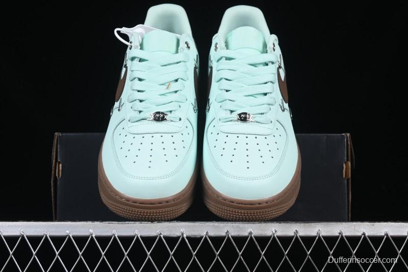 Nike Air Force 1 '07 Low Casual Sneakers with Full-Length Air Cushion - IB8894-329