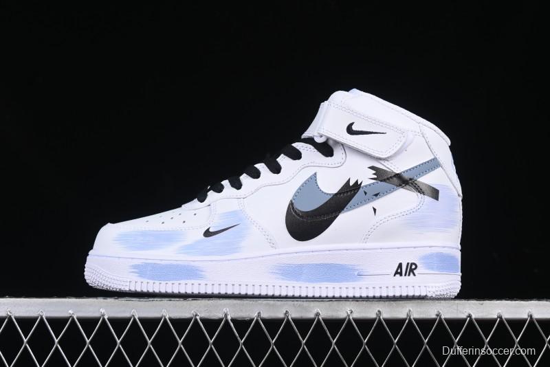 Nike Air Force 1 '07 Mid Custom Paint Anime Theme Casual Sneakers - ZH0316-056