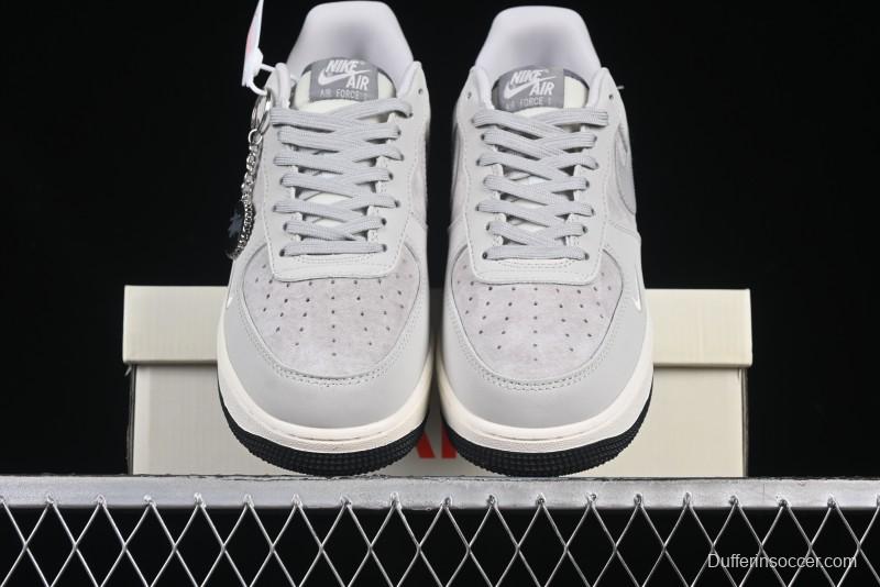 Nike Air Force 1 '07 Low Stussy Collaboration Galaxy Grey Low-Top Casual Sneakers - KK1988-055