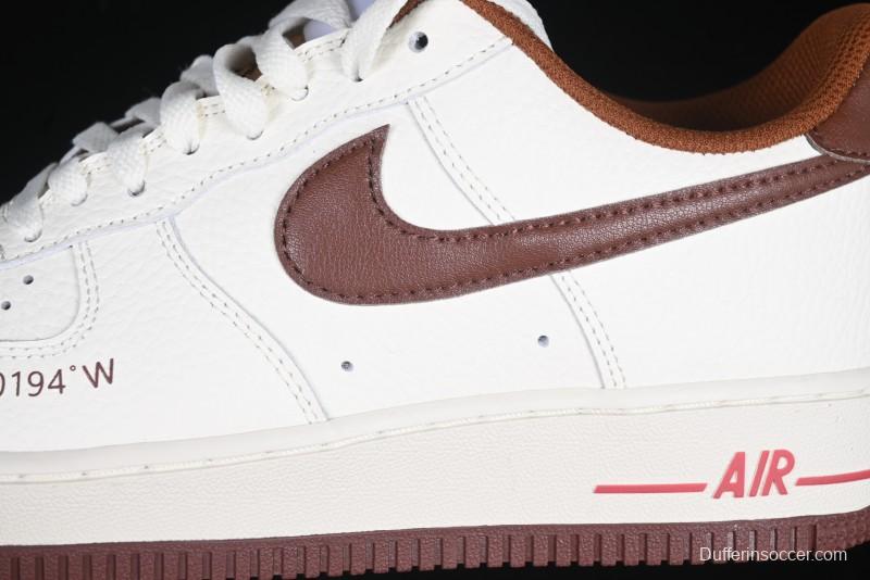 Nike Air Force 1 '07 Low Casual Sneakers with Full-Length Air Cushion - HQ7027-100