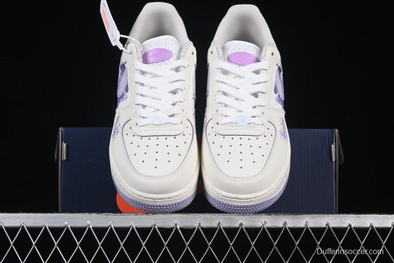 Nike Air Force 1'07 Low Casual Sneakers Purple Butterfly - FB1839-213