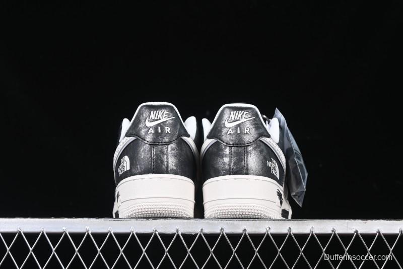 Nike Air Force 1 '07 Low The North Face Collaboration - Leather Graffiti Casual Sneakers - DM6688-008