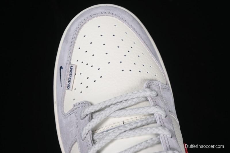 Nike SB Dunk Low UN Collaboration Anniversary Edition Custom Lifestyle Sneakers with Black Swoosh and Gum Sole - DM6868-032