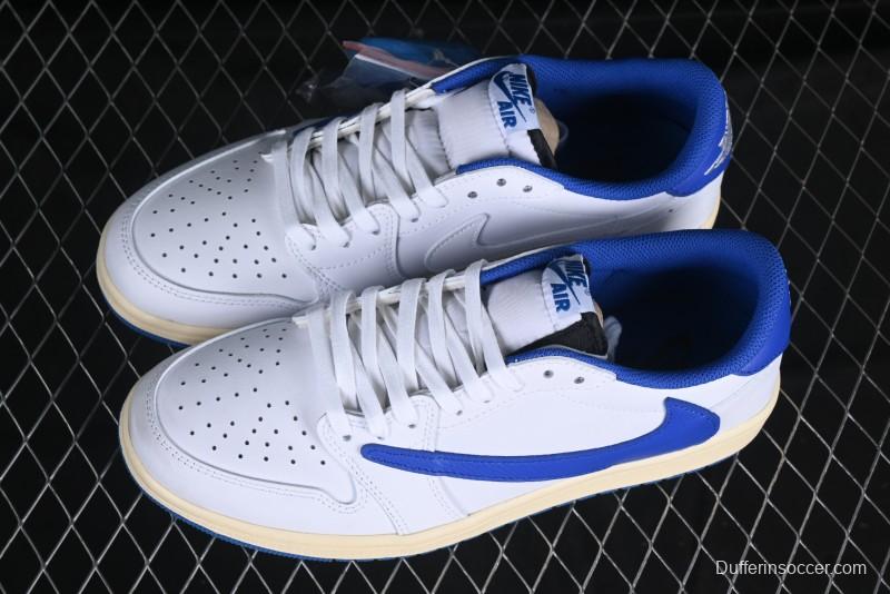 Nike Travis Scott x Air Jordan 1 Low OG AJ1 Reverse Swoosh Sneakers - DM7866-104