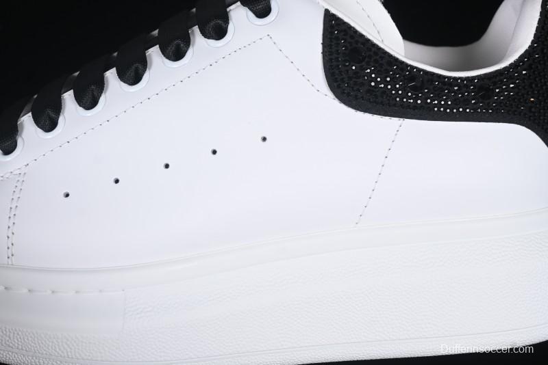 Alexander McQueen Oversized Sneakers with Black Suede Heel Detail - D.E5