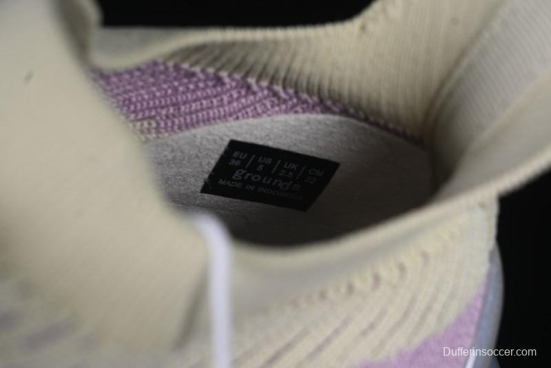 Grounds Big Bubble High Platform Sneakers in Cream Lilac - AJE5