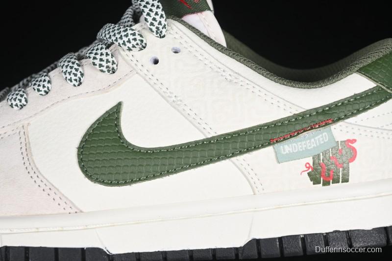 Nike SB Dunk Low UN Collaboration Year of the Snake Limited Edition Green Snake Swoosh Anniversary Custom Low-Top Casual Sneakers - DJ2024-070