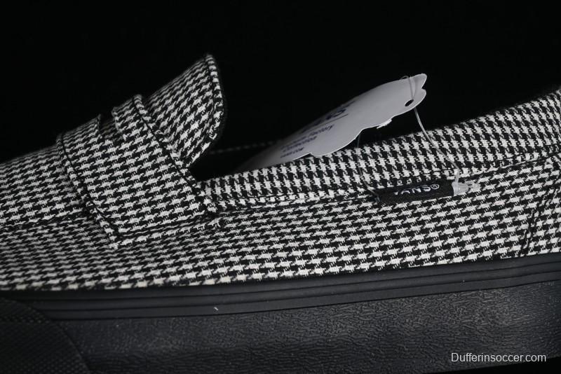 Vans Demons Style 53 Black White Retro Houndstooth Loafers - VN000CQPYER