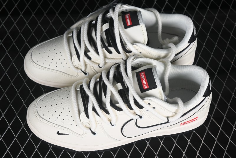 Nike SB Dunk Low Supreme Collaboration Anniversary High-End Custom Low-Top Casual Sneakers - YX5066-259