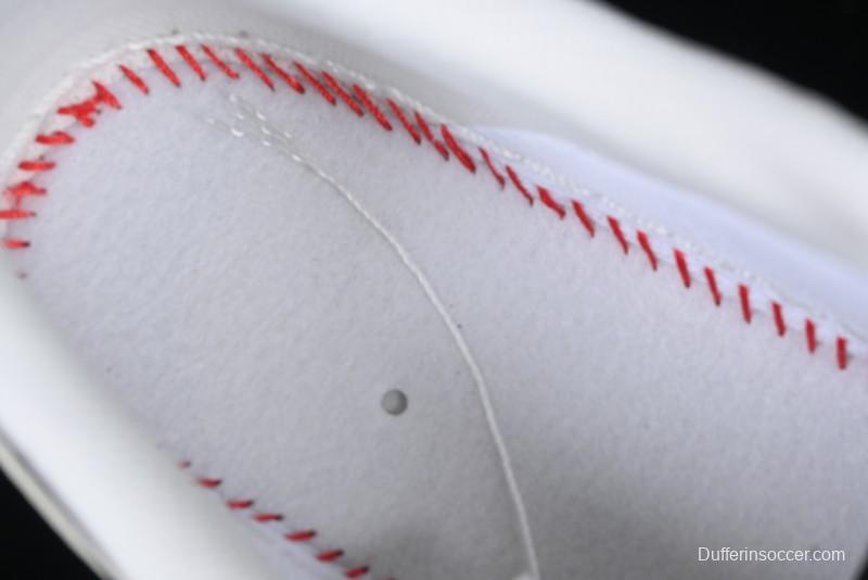 Nike Air Force 1 '07 Low Stussy Collaboration - Beige Black with Red Tab Low-Top Casual Sneakers - SJ6698-014