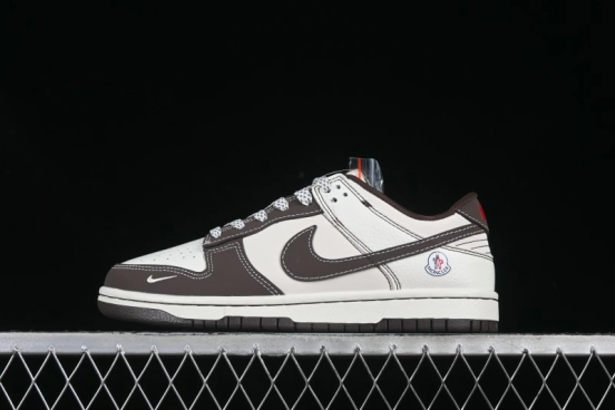 Nike SB Dunk Low Moncler Collaboration Anniversary High-End Customized Low-Top Casual Sneakers - AG3702-854