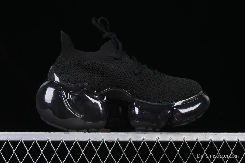 Grounds Big Bubble High Platform Sneakers Black - AJE5