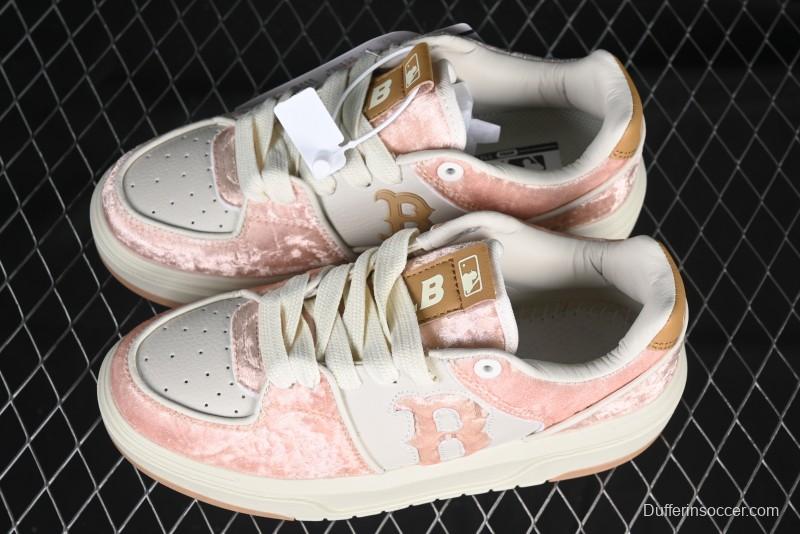 New York Yankees MLB Bigball Chunky Window Velvet Monogram Thick Platform Casual Running Shoes - 3ASXCVC4643BGS