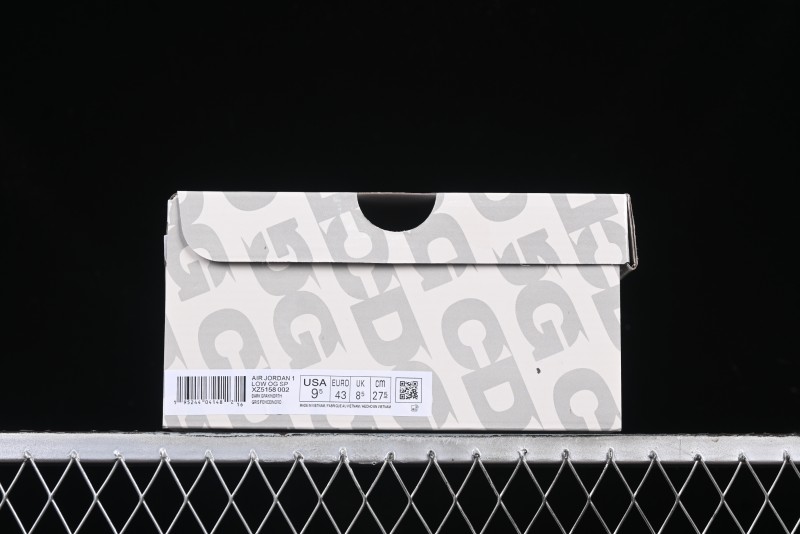 Nike Travis Scott x Fragment Design x Air Jordan 1 Low OG SP AJ1 Retro Sneakers with Unique Collaboration Details - XZ5158-002