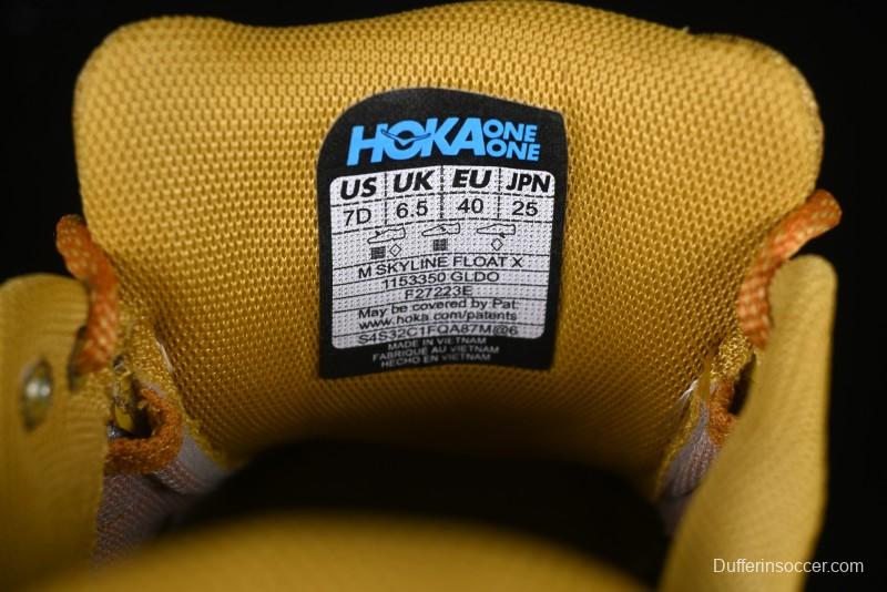 HOKA ONE ONE Skyline-Float X Dynamic Series Comfortable Cushioned Anti-Slip Low-Top Running Shoes - 1153350 GLDO