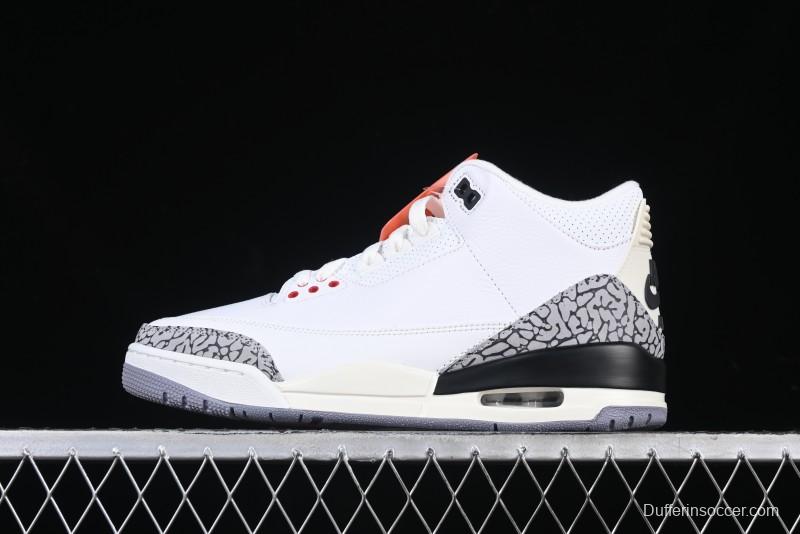 Nike Air Jordan 3 Retro White Cement Reimagined Basketball Shoes - DN3707-100
