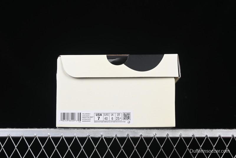 Nike Travis Scott x Fragment Design x Air Jordan 1 Low OG SP AJ1 Bape Collaboration Sneakers - AG3702-807