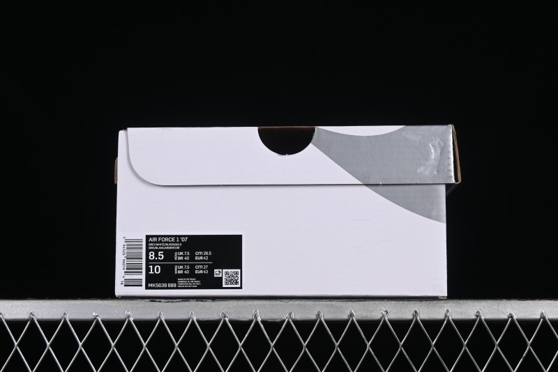 Nike Air Force 1'07 Low Grey Silver Splatter Casual Sneakers - MK5639-889