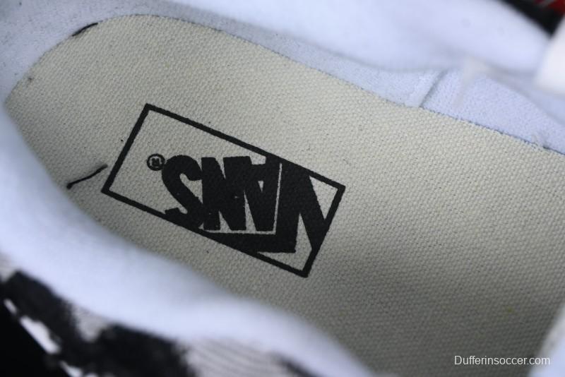 Vans Knu Skool Checkerboard Washed Denim Low-Top Casual Skate Shoes - VN000CS0239