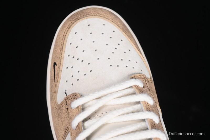 Nike SB Dunk Low Year of the Snake Wheat Black Swoosh Anniversary Custom Low-Top Casual Skate Shoes - YX5066-267