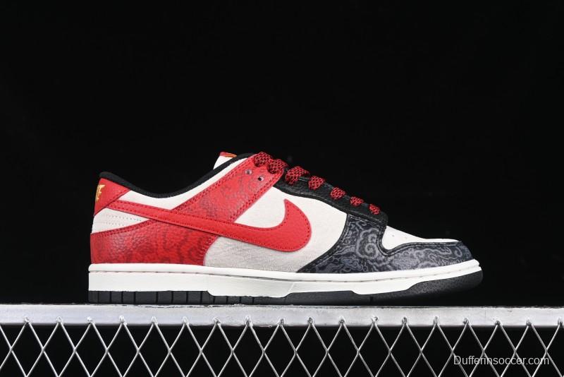 Nike SB Dunk Low Year of the Snake Series - Dual-Tone Swoosh with Hidden Pattern - DJ2024-080