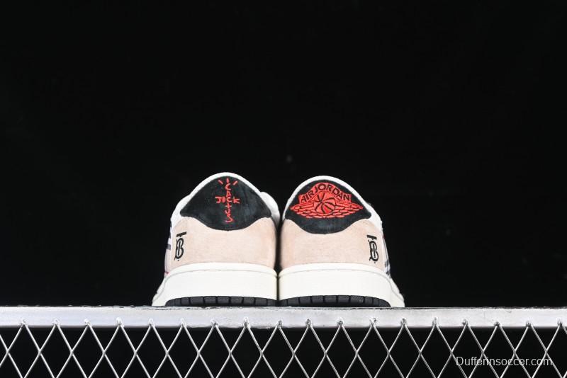 Nike Travis Scott x Fragment Design x Air Jordan 1 Low OG SP AJ1 Low Top Casual Sneakers - DM7866-049